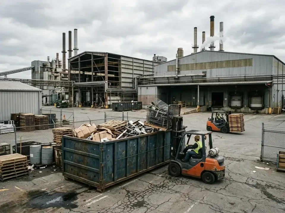 industrial-factory-scrap-conta-003 — frequently asked questions, Cheap Roll-off Dumpster Rentals in Okauchee Lake, WI